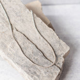 Modern Princess Silver Necklace ~ 2mm